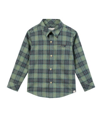 Me & Henry Green/Teal Plaid Atwood Woven Shirt