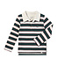 Me & Henry Scrum Green/Cream Stripe Rugby Shirt