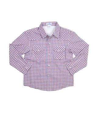 Trinity Plaid Pearl Snap L/S Shirt