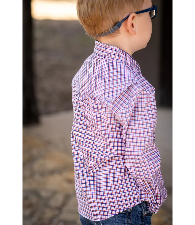 BlueQuail Trinity Plaid Pearl Snap Long Sleeve Shirt