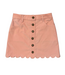 babysprouts Rose Cloud Scallop Hem Corduroy Skirt
