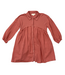 babysprouts Brick Dust Button Front Gauze Dress