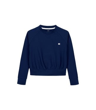 courtside kids Navy Girls Crewneck