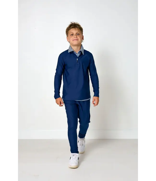 Courtside Kids Navy Retro Warm-Up Jogger