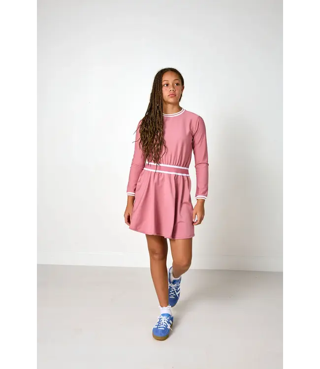 Courtside Kids Dusty Pink Long Sleeve Club Dress