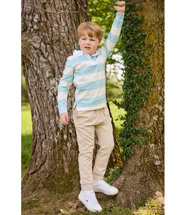 Little English Fondren Stripe Rugby Polo Shirt