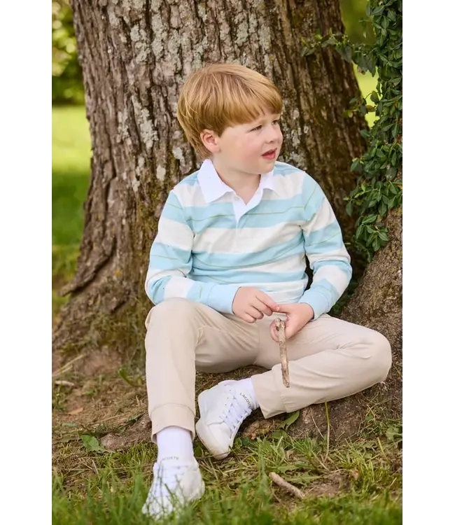 Little English Fondren Stripe Rugby Polo Shirt