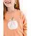 Seashore Sherbet & Sandpearl Pink with Pumpkin Isabelle's Intarsia Sweater