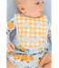 Seashore Sherbet Gingham Pumpkin Burp Me Bib