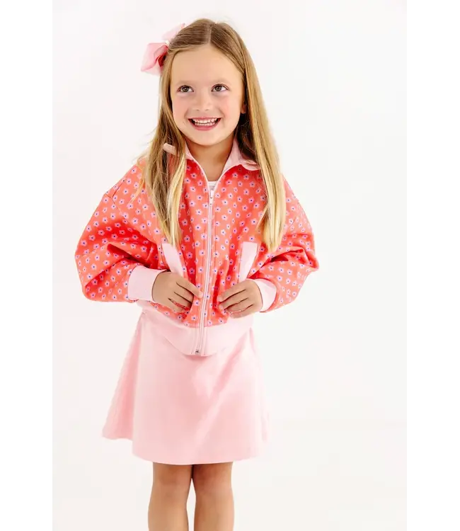 Beaufort Bonnet Prepletic Jules Jacket Mill Street Manor Mini Floral with Sandpearl Pink