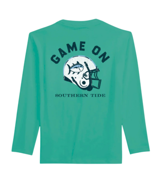 Southern Tide Persian Green L/S Helmet T-Shirt