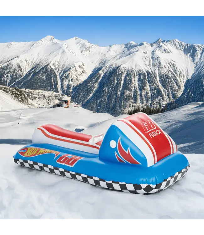 FUNBOY Kids Inflatable Hot Wheels Snow Sled