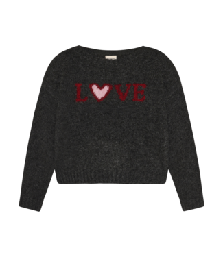 MinyMo Grey Love Sweater