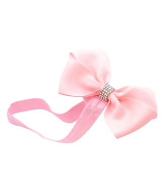 Pastel Pink Sugar Sparkle Elastic Headband