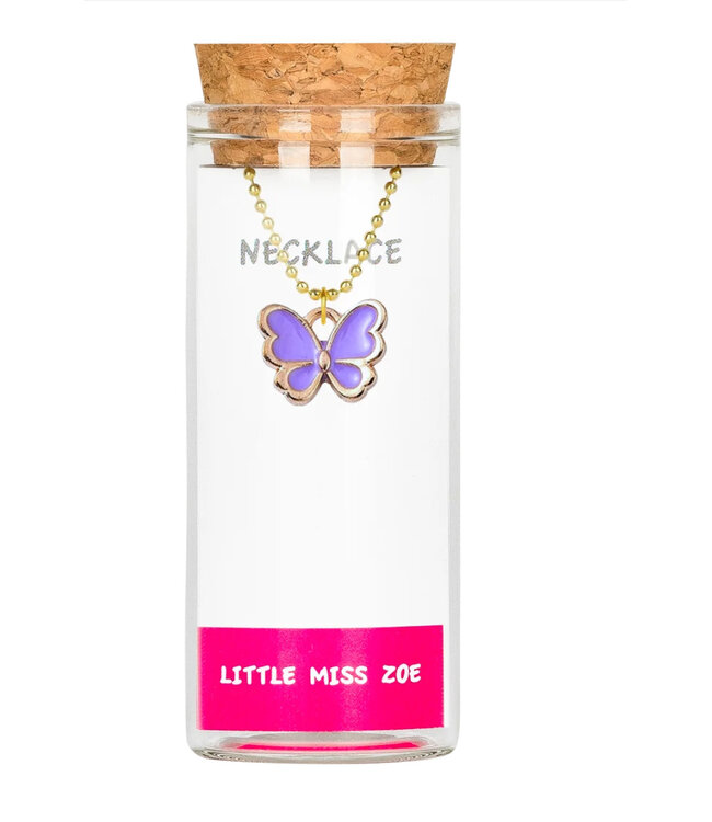 Little Miss Zoe Charming Necklace in a Bottle