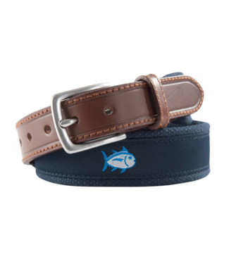 Southern Tide True Navy Skipjack Ribbon Belt