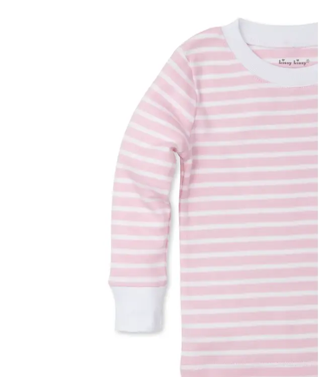 Kissy Kissy Pink Team Stripes Snug Pajama Set