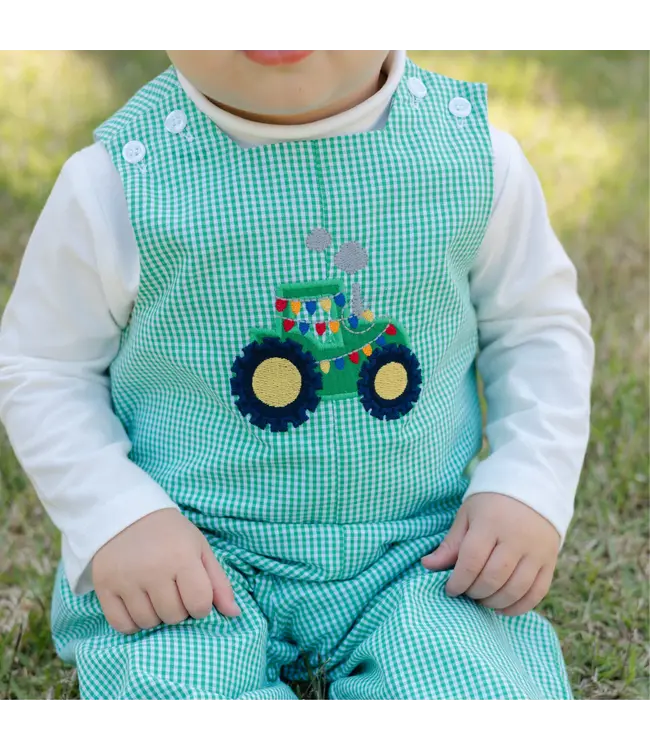 Bailey Boys Yuletide Tractor Reversible John John Long