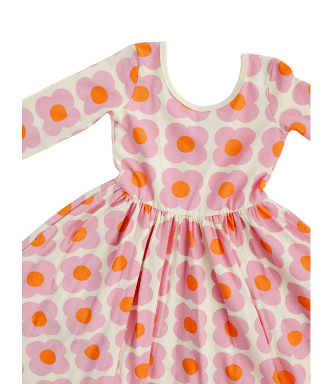 Good Apples Kids Pink Flower Power Dress