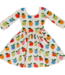 Good Apples Kids Apples 3/4 Sleeve Twirl Dress