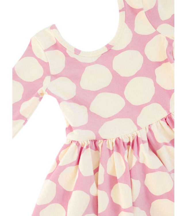Good Apples Kids Pink Pebble 3/4 Sleeve Twirl Dress