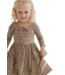 Good Apples Kids Crimson Floral 3/4 Sleeve Twirl Dress