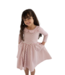Good Apples Kids Vintage Rose Collared 3/4 Sleeve Twirl Dress