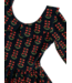 Good Apples Kids Navy Floral Collared 3/4 Sleeve Twirl Dress