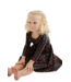 Good Apples Kids Navy Floral Collared 3/4 Sleeve Twirl Dress
