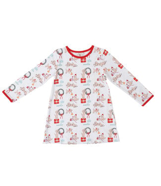 Cypress Row Santa Paws Susie Swing L/S Dress