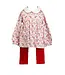 The Proper Peony Zinnia Blooms Long Sleeve Tunic Set