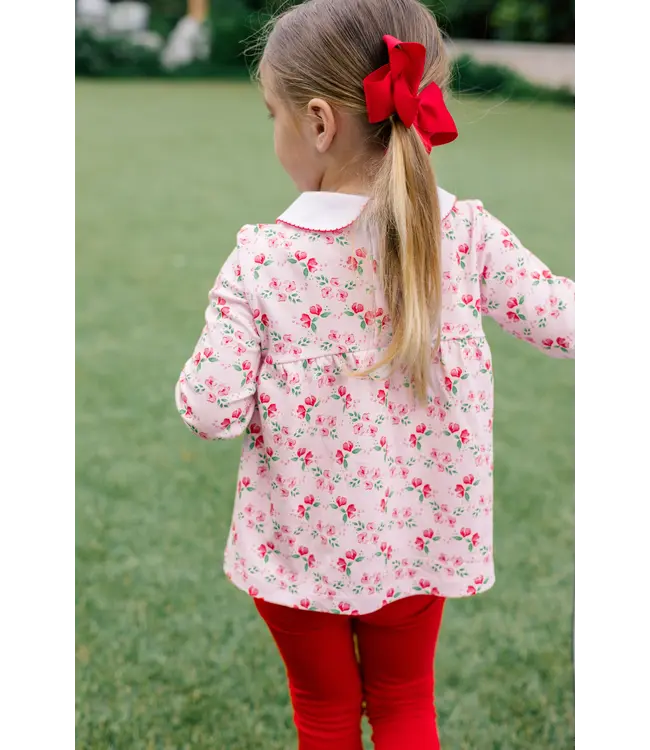 The Proper Peony Zinnia Blooms Long Sleeve Tunic Set