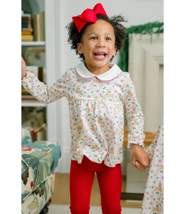 The Proper Peony Prancer Long Sleeve Tunic Set