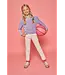Bisby Lavender Velour Polo Pullover