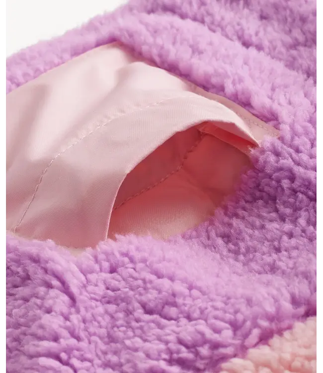 Magnetic Me Pink Colorblock Sherpa Magnetic Jacket