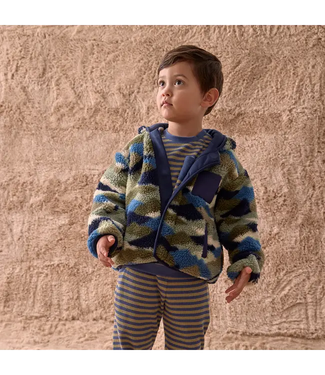 Magnetic Me Camo Peak Sherpa Magnetic Hooded Boys Jacket
