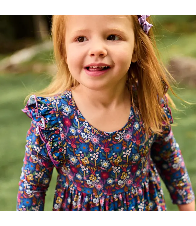 Astrid Modal Long Sleeve Ruffle Dress & Legging Set
