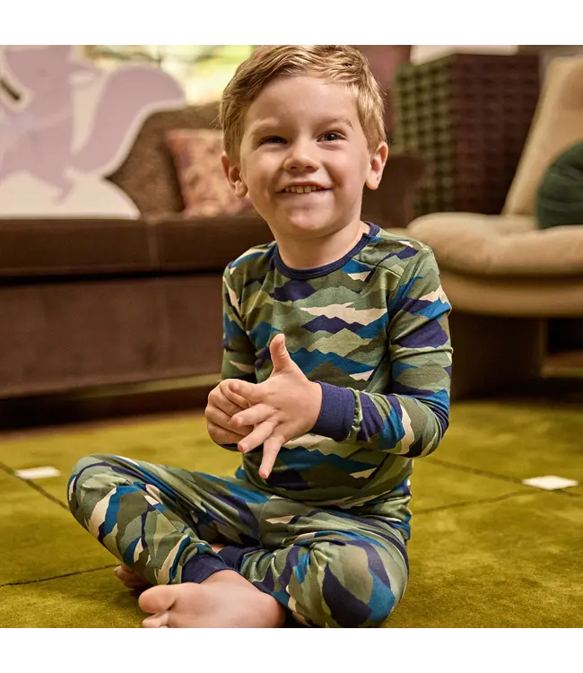 Camo Peak Modal Long Sleeve Magnetic Pajama Set