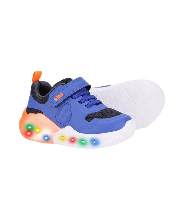 Bibi Kids Shoes Fun Light Navy/Atomic Light-Up Sneaker