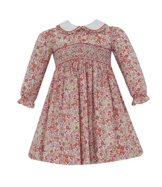 Anavini Grace Orange Floral Liberty L/S Float