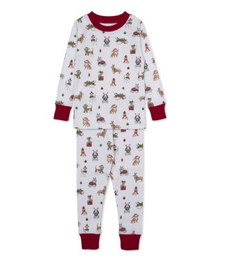 Kissy Kissy Santa's Merry Pups PJ Set