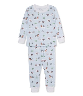 Kissy Kissy Blue Snow Slides PJ Set