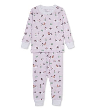 Kissy Kissy Pink Snow Slides PJ Set