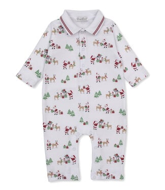 Kissy Kissy North Pole Reindeer Collared Playsuit