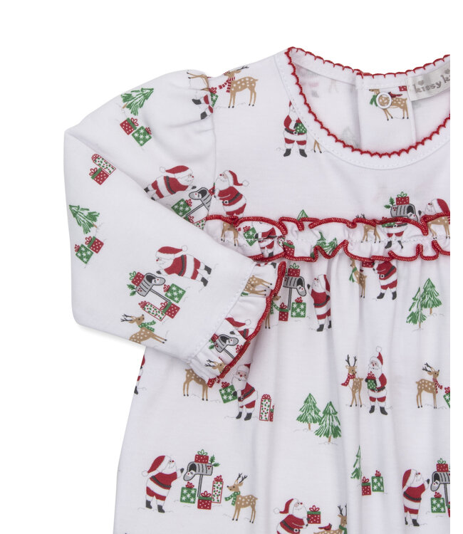 North Pole Reindeer Ruffled Playsuit