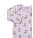 Pink Teddy Bear Club Bodysuit Footed Pant Set