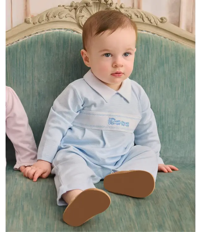 Light Blue Stripe Classic Treasures FA26 Playsuit