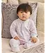 Pink Baby Bows Zip Footie