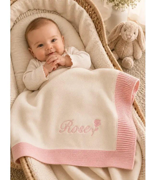 Border Knit Blanket