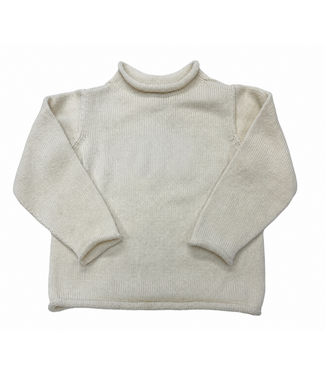 A Soft Idea Natural Jersey Rollneck Sweater